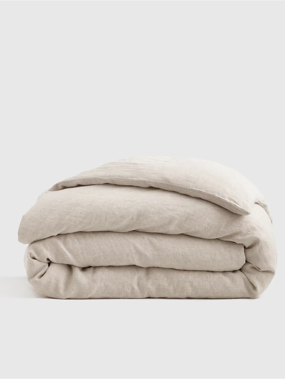 NWOT QUINCE European Linen Duvet Cover -Natural Chambray- Queen/Full
